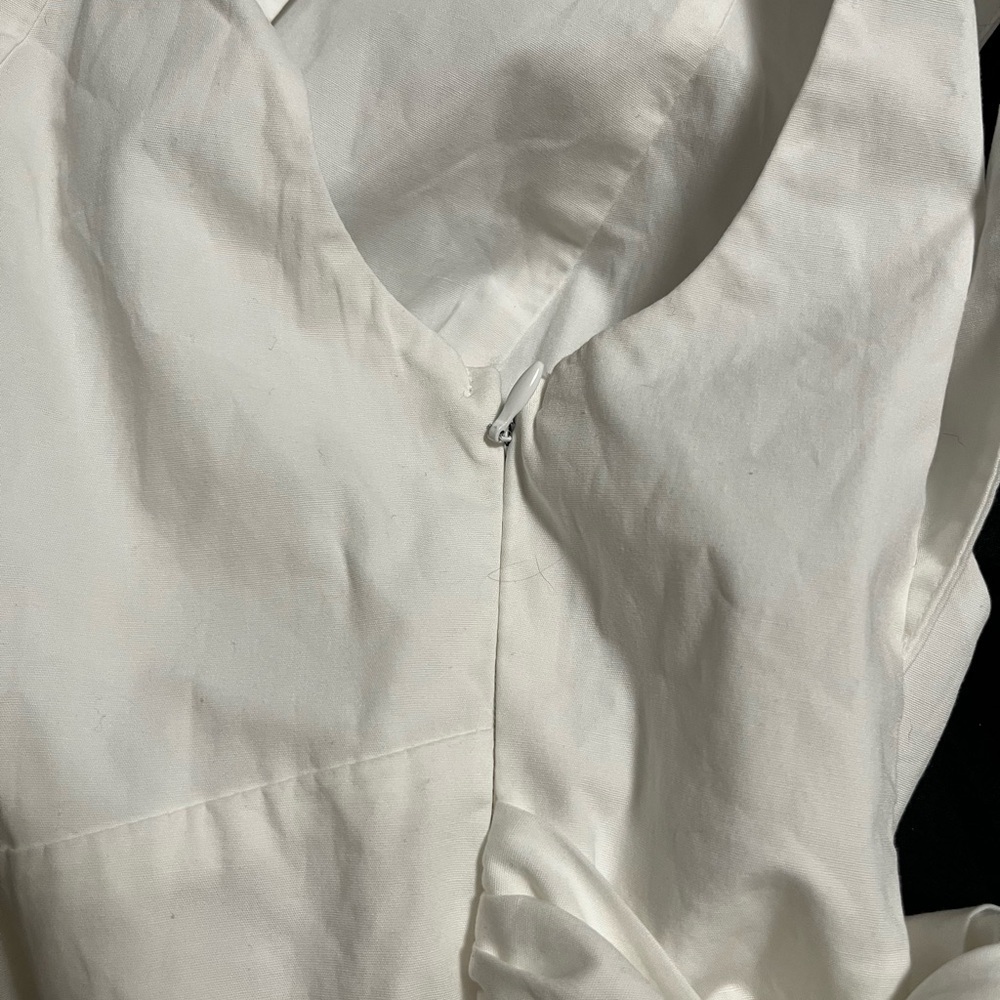 WILD FABLE White Mini Dress A-line Open Back White Bow NWOT Size Xs - Picture 3 of 8